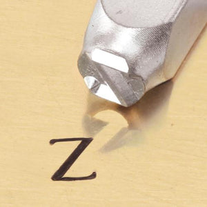 "Greek-Zeta-Sign" 1/4"-6mm-Large Stamp-Punch-Metal-Steel-Gold & Silver Bars