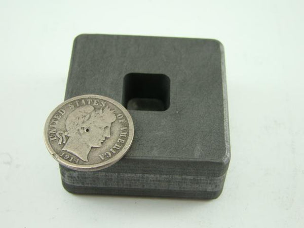 1/4 oz Gold 1/8 oz Silver Bar High Density Graphite Mold Tall Cube (G34)