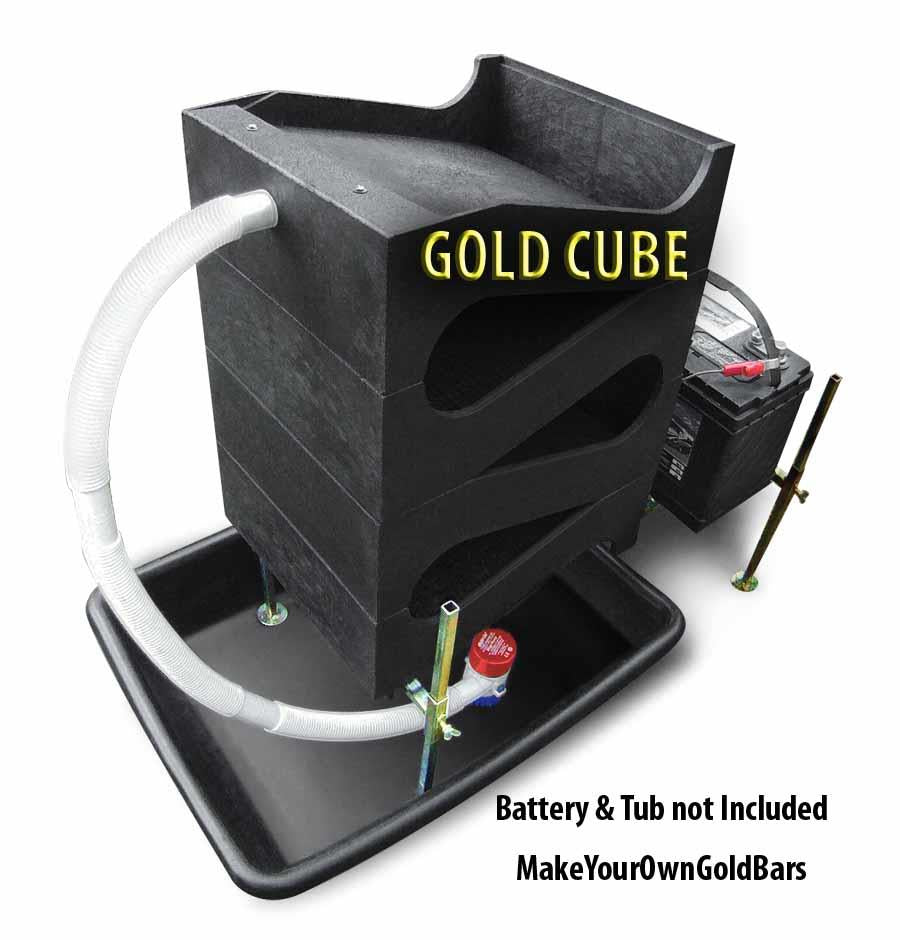 Bedrock Gold Mining Prospecting Kit with Micro Sluice Box