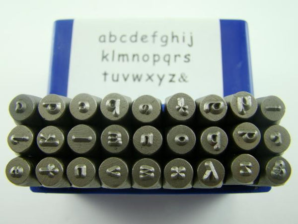 Sienna 1/8"  3mm Lower Case Letter Punch Stamp Set  Metal-Steel-Hand a-z