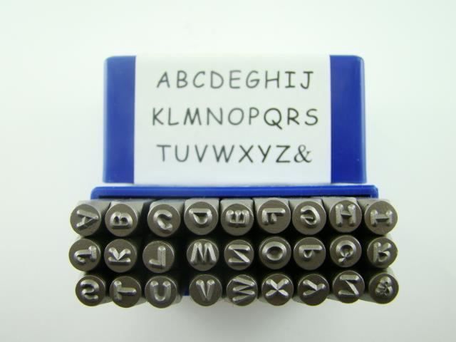 Number And Letter Stamp Set, 5/32(4mm) Metal Stamping Kit, A-z