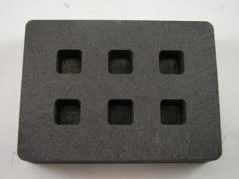 Graphite Mold 1/4 oz Gold Bar Silver 6-Cavities Cube Ingots Copper 1/8 oz