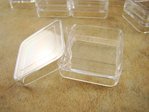 Lot of 12pcs Plastic Storage Containers-Gold Nuggets-Beads-Ore Samples Stackable