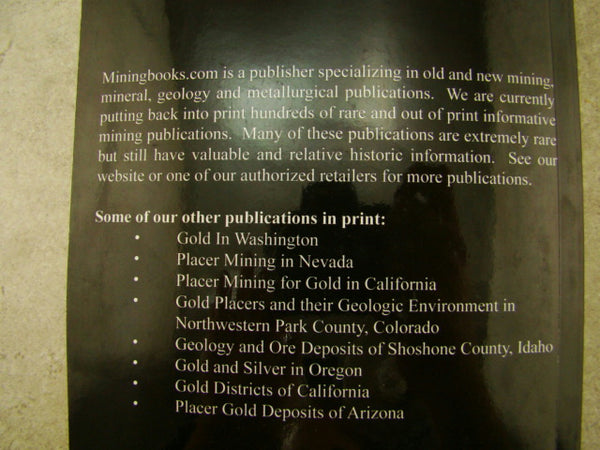 "Placer Mining For Gold in California" By Averill - Prospecting Book-357 Pages
