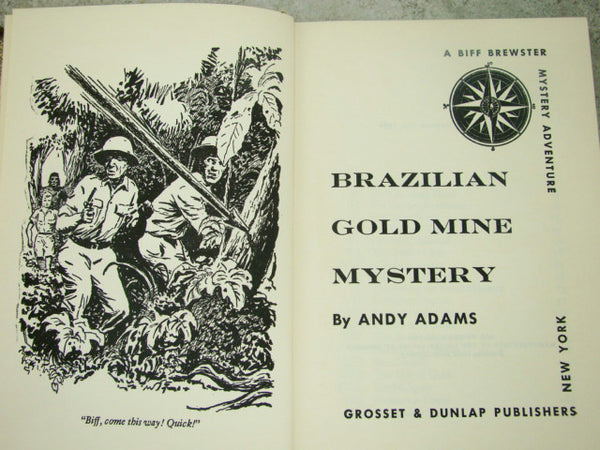 "Brazilian Gold Mine Mystery" by Andy Adams, Biff Brewster, Hardcover
