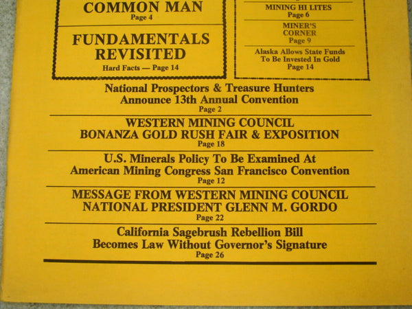 California Mining Journal September 1980 - Sagebrush Rebellion Bill Becomes Law