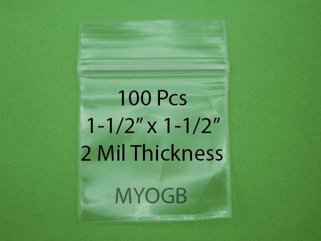 2x2 Plastic Zip Lock Bags (100pcs)