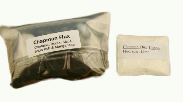 Refining Precious Metals Waste-Cast Iron Mold+Chapman Flux-Thinner