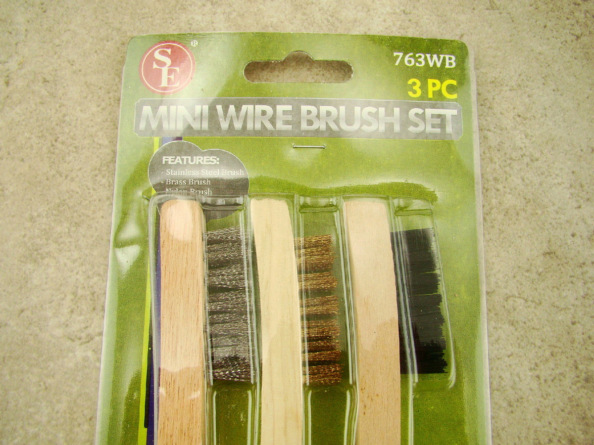 3-Piece Mini Wire Brush Set