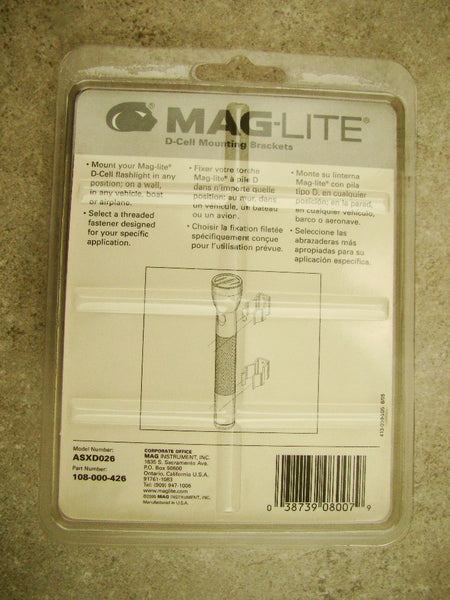 MagLite D-Cell Mounting Brackets