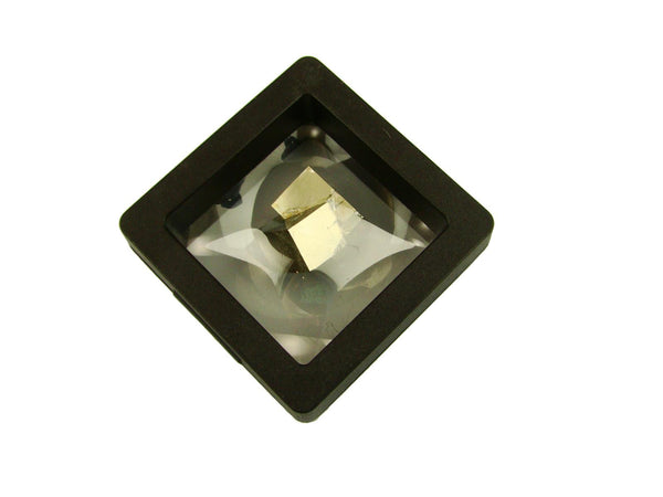 Navajun Spain Mine - Pyrite Cube Crystal With Display Case-#PC23