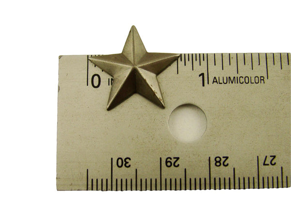 Set of 4 Small Star Stamped Steel Weldable Paintable Deco Fence Gate Barn 3/4"