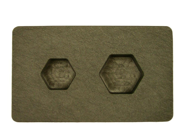 1 oz & 1/2 oz Gold Bar High Denisty Graphite Hexagon Mold Combo Copper USA made