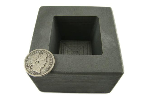 10 oz Gold 6 oz Silver Bar High Denisty Graphite Tall Cube Mold Loaf Copper Dice
