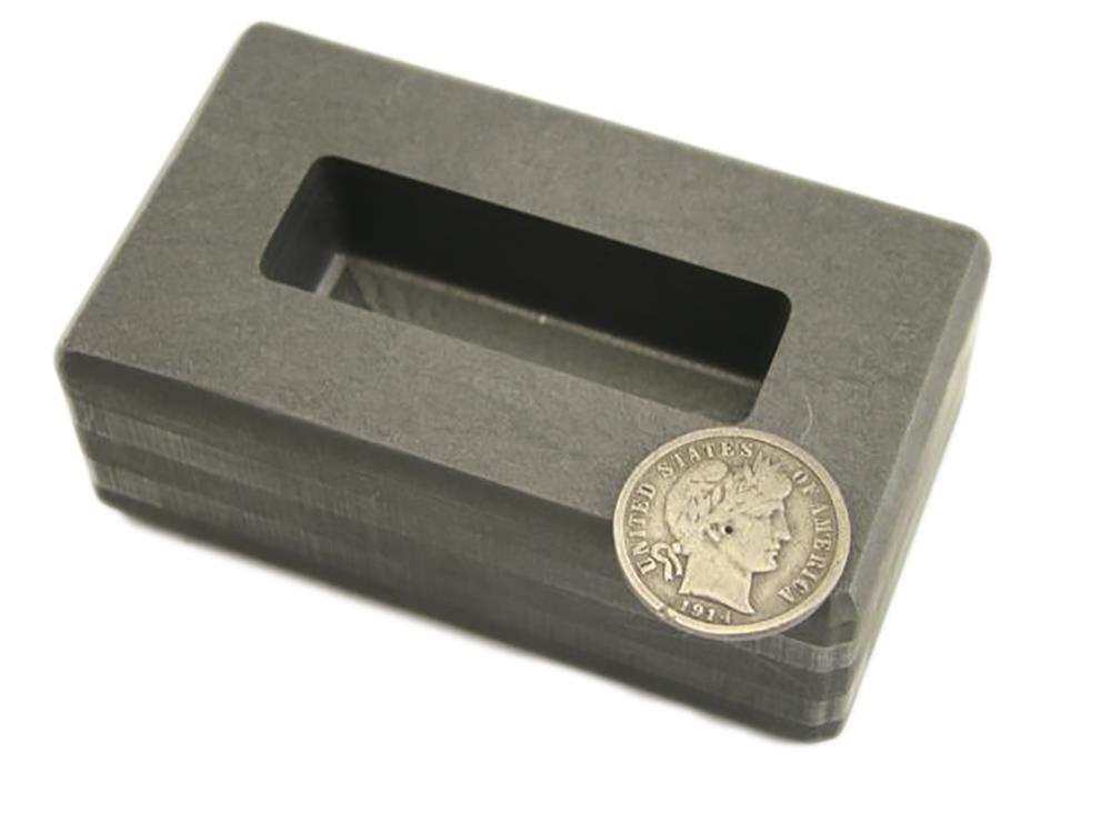 3 oz Gold KitKat Bar High Density Graphite Ingot Mold 1.5 oz Silver C