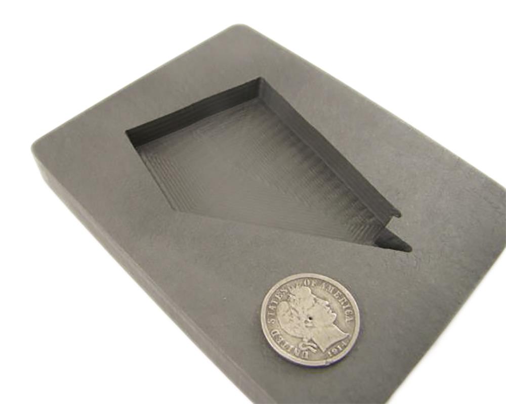 Custom Nevada 5 oz Gold Bar 3 oz Silver Graphite Mold Copper Aluminum