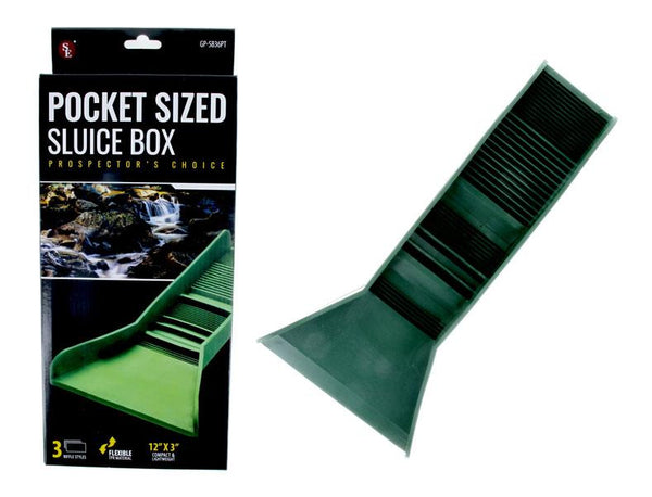 Flexible Rubber Pocket Sluice Box - backpacking Gold - Clean up