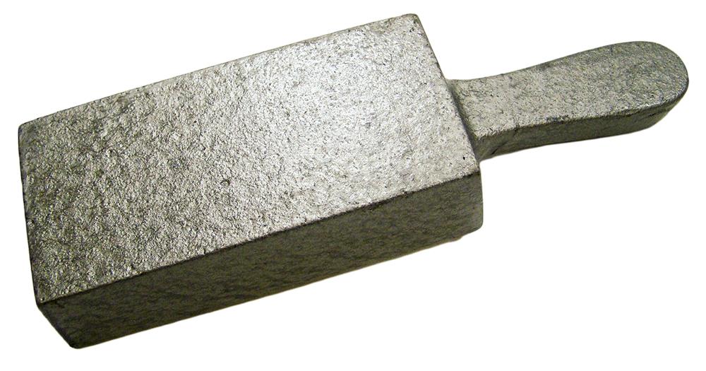 40 oz Gold Bar Loaf Cast Iron Ingot Mold Scrap Silver 20 oz