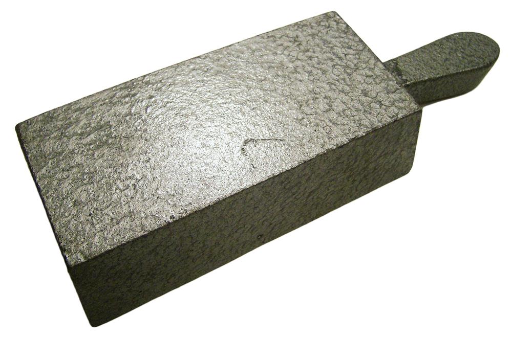 80 oz Gold Bar Loaf Cast Iron Ingot Mold - Scrap Silver 40 oz