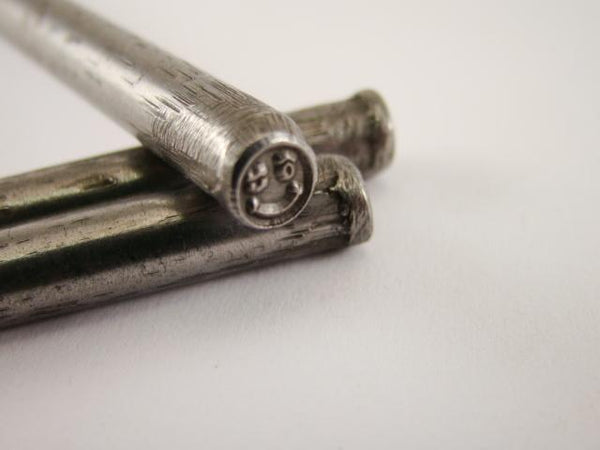 "Smiley Face Wink " Symbol 3/16"-5mm-Stamp-Hardened Steel-Gold & Silver Bars