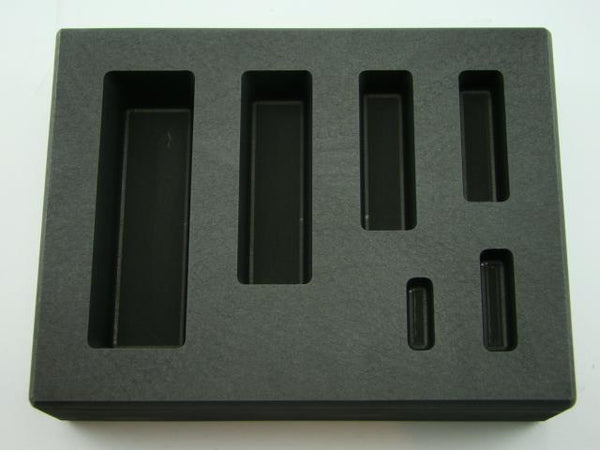 1/4-1/2-1-2-5-10 oz Gold KitKat Bar High Density Graphite Mold Silver 6-Cavities