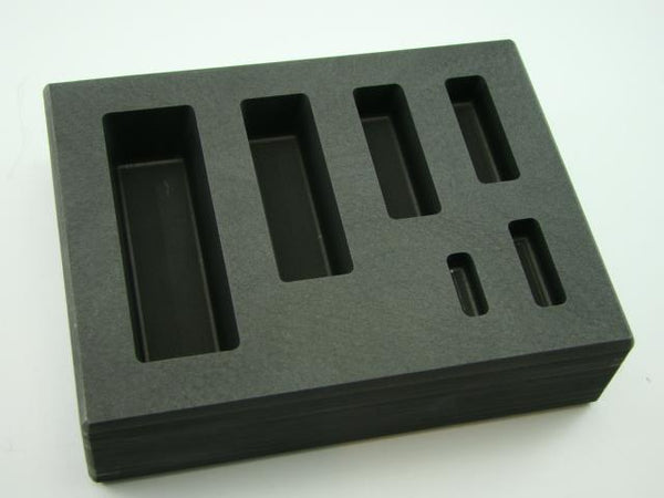 1/4-1/2-1-2-5-10 oz Gold KitKat Bar High Density Graphite Mold Silver 6-Cavities