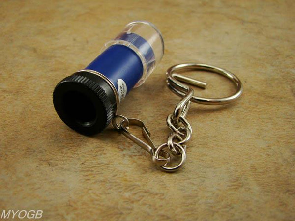 CLEARANCE 5x Mini Microscope Keychain-Gold Prospectors Tool-Geology-Rock Loupe