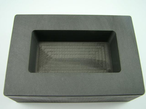 30 oz Gold High Density Graphite Mold - 20 oz Silver / Copper Bar Loaf Scrap