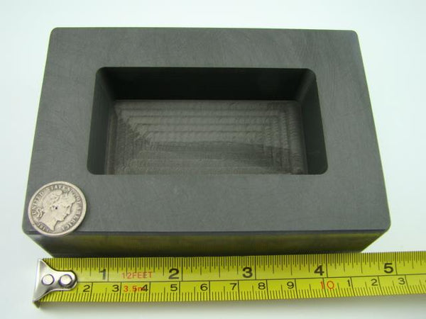 30 oz Gold High Density Graphite Mold - 20 oz Silver / Copper Bar Loaf Scrap