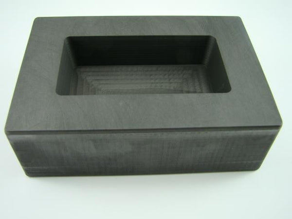 30 oz Gold High Density Graphite Mold - 20 oz Silver / Copper Bar Loaf Scrap