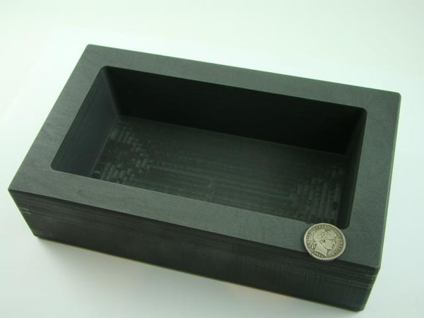 200 oz Gold 100 oz Silver High Density Graphite Mold Bar Loaf Scrap Copper