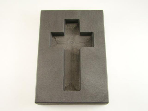 10 oz Deep Cross Gold High Density Graphite Mold 5 oz Silver Necklace
