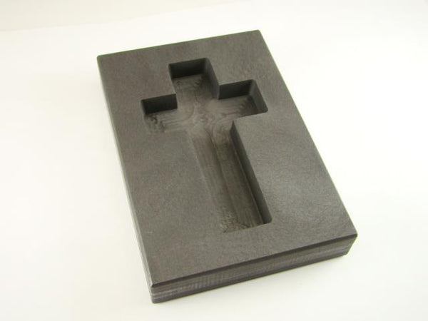 10 oz Deep Cross Gold High Density Graphite Mold 5 oz Silver Necklace