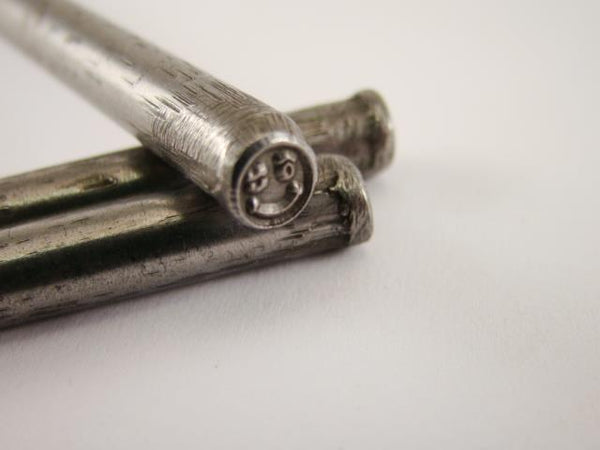 "Smiley Face Wink " Symbol 3/16"-5mm-Stamp-Hardened Steel-Gold & Silver Bars