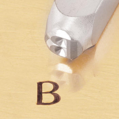 "Greek-Beta-Sign" 1/4"-6mm-Large Stamp-Punch-Metal-Steel-Gold & Silver Bars(B78