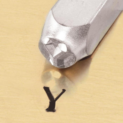 "Greek-Upsilon-Sign" 1/4"-6mm Stamp-Punch-Metal-Steel-Gold&Silver Bars SALE