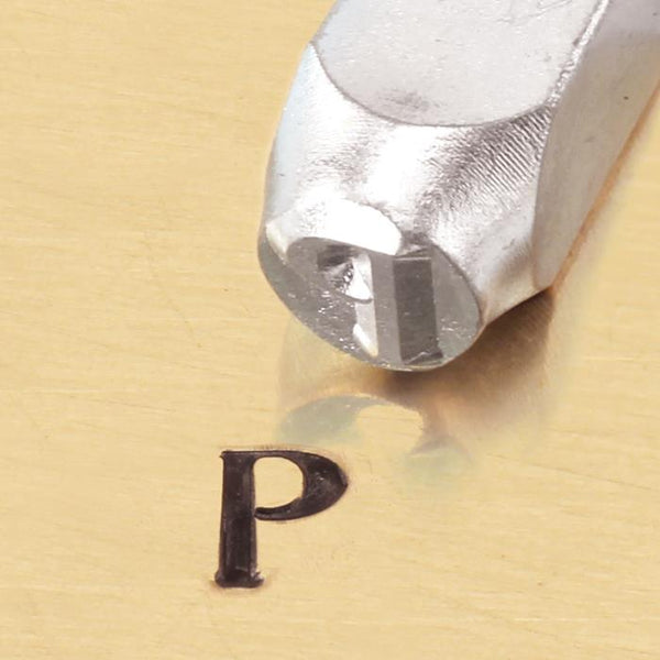"Greek-Rho-Sign" 1/4"-6mm-Large Stamp-Punch-Metal-Steel-Gold & Silver Bars