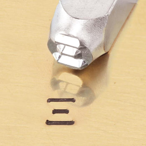 "Greek-Xi-Sign" 1/4"-6mm-Large Stamp-Punch-Metal-Steel-Gold & Silver Bars Copper