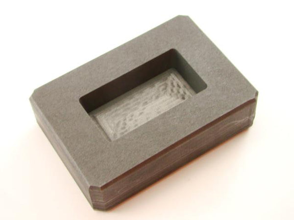 4 oz Gold Bar High Density Graphite Mold 2.5 oz Silver Loaf Scrap Copper