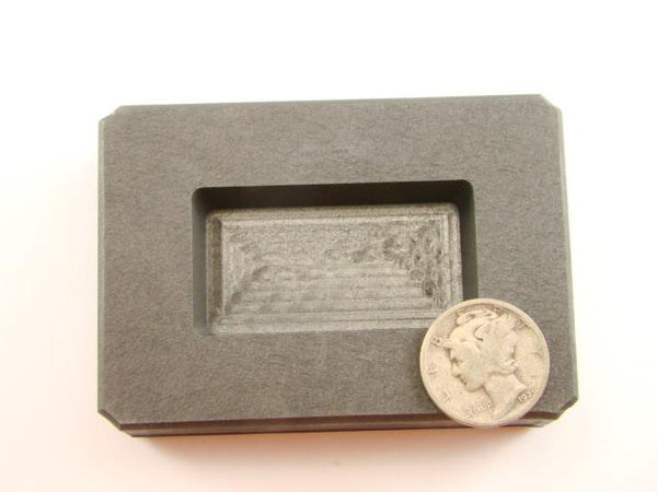 4 oz Gold Bar High Density Graphite Mold 2.5 oz Silver Loaf Scrap Copper
