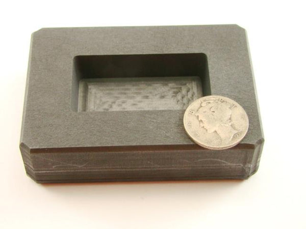 4 oz Gold Bar High Density Graphite Mold 2.5 oz Silver Loaf Scrap Copper