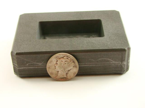 4 oz Gold Bar High Density Graphite Mold 2.5 oz Silver Loaf Scrap Copper