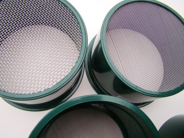 Stackable Plastic Sieve / Screen Kit 4 screens Classifying 10-30-40-50 Mesh-Gold