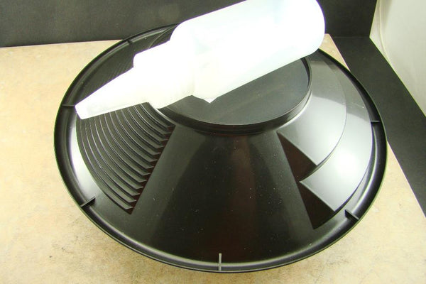 Lot of 2 - 8" Black Gold Pans w/ Bottle Snuffer-Panning Kit-Prospecting-Mining