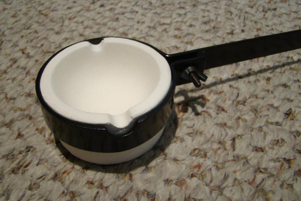 Heavy-Duty Poor Mans Gold & Silver Melting Furnace-Dish & Handle + 1 Lb of Borax