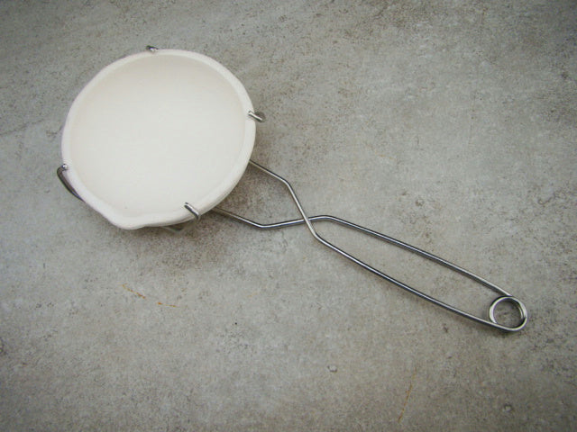 4-1/8" Crucible Dish & Tong Set -Gold Recovery-Melting-Silver-Copper-Lead-XLarge