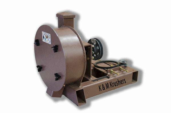 Rock Crusher Gas-Gold Ore-11" Drum 2-1/2" Infeed-Rockwell #58 Hammers No Motor