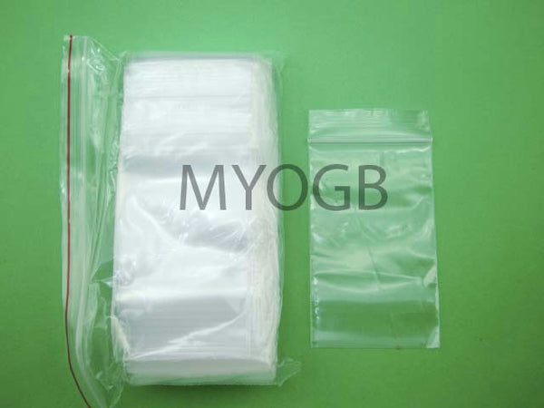 100pcs 2" x 3" Zip Lock Plastic Bags-Storage-Jewerly-Parts-Gold Nuggets