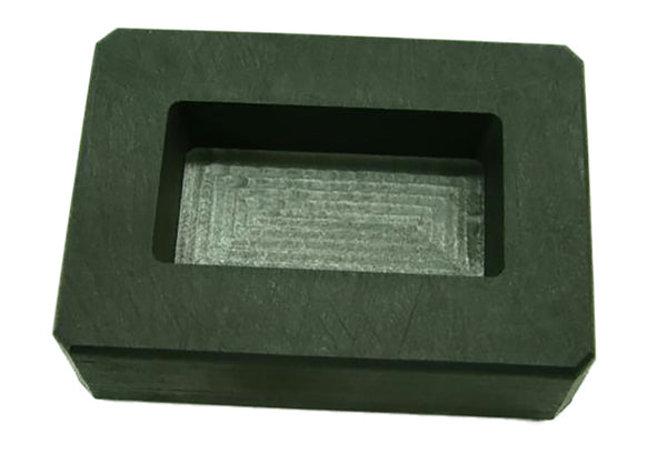 5 oz Gold Bar High Density Graphite Mold - 3 oz Silver Bar Loaf Scrap Copper