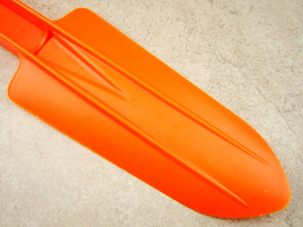 Bright Orange Plastic Scoop Trowel Shovel- Metal Detecting Pointed End-Garden